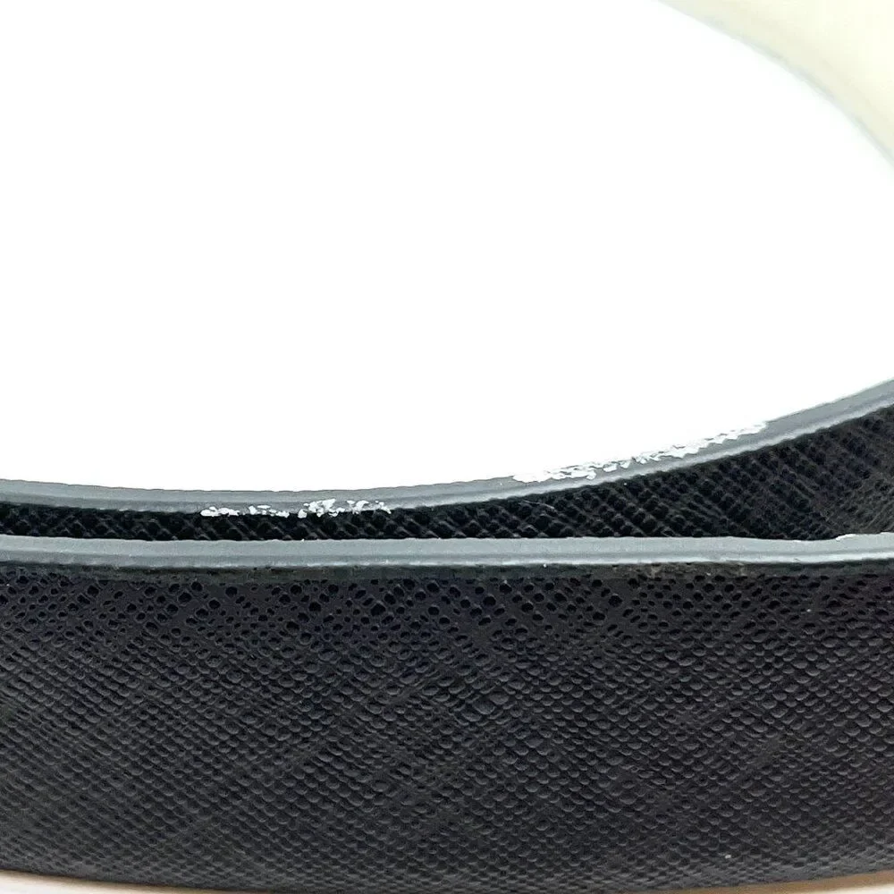 GREG NORMAN BELT Mens 36 Genuine Leather Gray Reversible White Shark Logo